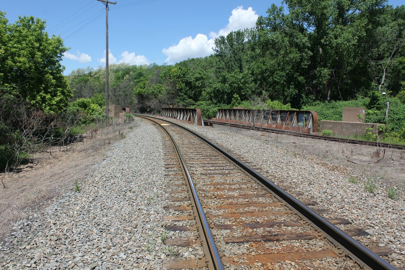 Looking west